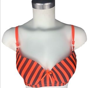 Orange Stripe Lukasi Bra